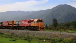 KiwiRail Coal Train Ngakawau  Westport New Zealand [upl. by Neahs307]