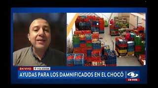 Noticias Caracol Emergencia en el Chocó y la labor de los Bancos de Alimentos de Colombia [upl. by Ezarras369]