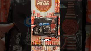 Taste testing Coca Cola flavoured Oreos from Canada coke soda oreos tastetest [upl. by Ecallaw336]