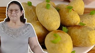 BOLINHOS DE BATATA RECHEADOS COM CARNE MOÍDA [upl. by Corbie]