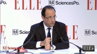 ELLE présidentielle 2012  Francois Hollande prêt à lancer un ministère des droits des femmes [upl. by Yesak]