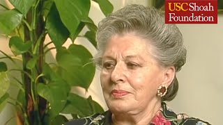 Holocaust Survivor Helen Colin Full Testimony  USC Shoah Foundation [upl. by Nilahs]