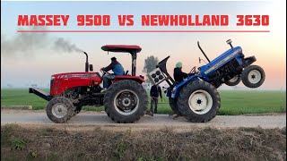 Massey 9500 vs newholland 3630 tochen 🚜🚜🚜🐍🐍sidhumoosewala komal 5911 brar 9500 3630 [upl. by Ulphia119]