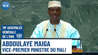 Le vicepremier ministre du Mali Abdoulaye Maïga à la tribune de la 79e Assemblée générale de lONU [upl. by Shah163]