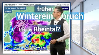 Der erste Schnee bis ins Rheintal kündigt sich an Wetterring Regional Wetter 15112024 ￼ [upl. by Inavoj]