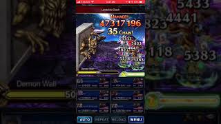 FFBE Scorn of the Demon Wall  9 Turns All Missions with Xuan Wu amp Qing Long [upl. by Ainna]