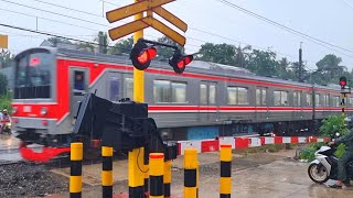 Alarm Super Langka  JPL Baru  Perlintasan Kereta Api KRL Tenjo [upl. by Shira]