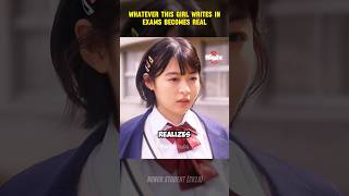 Whatever This Girl Writes in Exams Becomes REAL 😱 viral movies recaps [upl. by Nohtanoj]