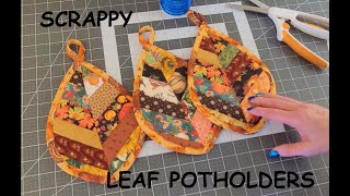 Scrappy Autumn Leaf Potholders [upl. by Reuben]