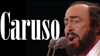 Luciano Pavarotti  Caruso  Live Italian amp English OnScreen Lyrics [upl. by Salangi630]