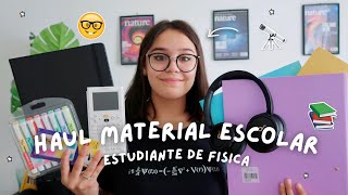 Haul de Material Escolar Estudiante de Física de Primer Año Universidad [upl. by Annair216]