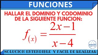 La Mejor Solución Entendible Para Dominios Y Codominios [upl. by Tterej]