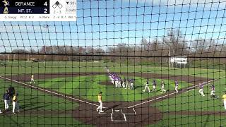 MSJ Baseball DoubleHeader vs Defiance College [upl. by Geoffry]