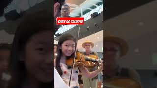 Little girl violinist piano violinlife violinist classicalmusic music violin shorts video [upl. by Halihs349]