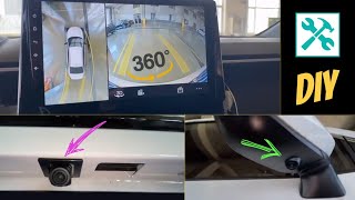 Toyota  How To install 360 degree PANORAMIC camera PART 13 🛠 📷 [upl. by Janean336]