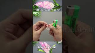 Very Easy Idea  How to Make Satin Ribbon Flower diy [upl. by Mareld]