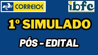 CONCURSO DOS CORREIOS  1º SIMULADO DE MATEMÁTICA PÓS  EDITAL  NÍVEL MÉDIO Banca IBFC Correios [upl. by Morocco]