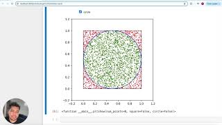 Estimating Pi with Python Monte Carlo Method [upl. by Nuahc920]