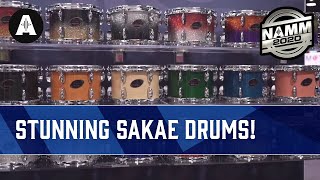 Stunning Sakae Drums  Heritage Kits Hardware and Snares  NAMM 2020 [upl. by Assenal]