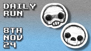 The Binding of Isaac  Daily Run 8th Nov 2024 Rank 20 [upl. by Ahsotan]