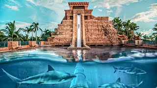 Waterslides at The Tower of Neptune in Aquaventure Waterpark DUBAI [upl. by Hertha]