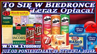 𝐁𝐈𝐄𝐃𝐑𝐎𝐍𝐊𝐀 🐞 Oferta od Poniedziałku 29012024  To się w Biedronce Teraz Opłaca [upl. by Vachell773]