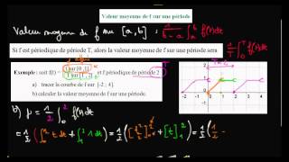 application sur la valeur moyenne sur une période  b calcul de la valeur moyenne [upl. by Kcirdnekel238]