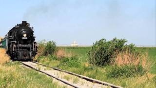 Santa Fe ATSF 462 Pacific 3415 on the Abilene amp Smokey Valley [upl. by Kerwin201]