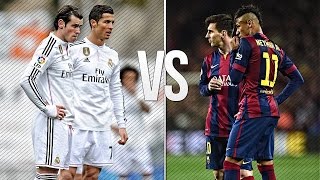 Lionel Messi amp Neymar vs Ronaldo amp Bale 2015 ● Skills amp Goals Battle  HD [upl. by Nahtal]