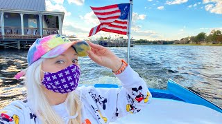 Disney Springs Boathouse Restaurant amp Amphicar Tour 2021  RARE Vintage Cars that Drive in Water [upl. by Rubia]