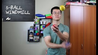 Learn to Juggle 3Ball Windmill [upl. by Rossing984]