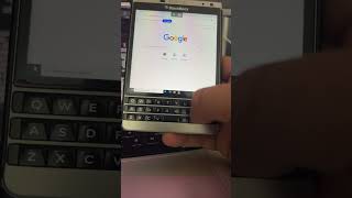 Windows 10 on blackberry passport the keyboard makes this incredibly functional [upl. by Uliram]