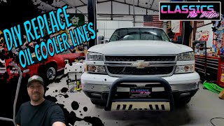 How To Replace OIL COOLER LINES on Silverado amp Sierra  Oil Leak Fix [upl. by Sone869]