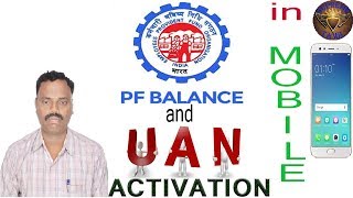 🦚 PF balance Check and UAN Activation 🦚 in Mobile [upl. by Yousuf235]