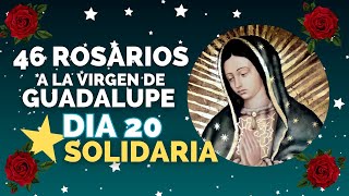 Día 20  ⭐ SOLIDARIA 🌹46 ROSARIOS A LA VIRGEN DE GUADALUPE [upl. by Fiel248]