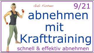 921💜37 min abnehmen mit Hantel Krafttraining  Oberkörper Beine Bauch und Po für Geübte [upl. by Enidlarej84]