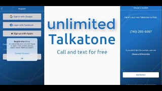 Talkatone create new method  Get Unlimited free usa number  Talkatone Account Update Method II [upl. by Heidie]