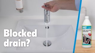 How to unblock a drain or sink Unblock it quickly with HG unblockers [upl. by Noemys290]