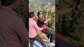 Zip Line ka maza dekho 😁 Trip to mussorie❤️ short ytshorts manishsaini dushyantkukreja [upl. by Aivilo936]