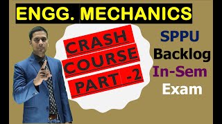 ENGG MECHANICS SPPU INSEM CRASH COURSE PART 2 BY JITU SIR [upl. by Oeflein582]