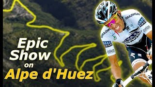 Alberto Contadors Brutal Attack on Alpe dHuez [upl. by Cynth]