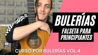 BULERIAS para PRINCIPIANTES Falseta TUTORIAL para GUITARRA FLAMENCA Flamencofacil [upl. by Yseulta227]