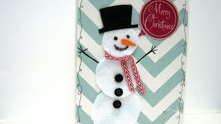 12 Cards of Christmas  Felt Snowman CHECK OUT THE LIMITED TIME OFFER IN DESCRIPTION [upl. by Corena]