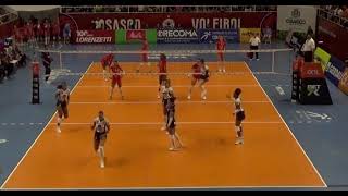 Callie Schwarzenbach and Brionne Butler  Osasco vs Minas Volleyball Highlights [upl. by Sidnee]