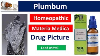 Plumbum Metallicum Homeopathic Medicine  Drug Picture  Materia Medica bhms [upl. by Ise947]