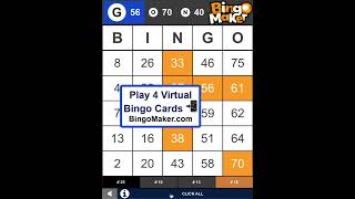 Play up to 4 virtual bingo cards on your phone tablet and desktop [upl. by Tihor]