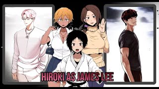 NTR Kokujin No Tenkousei React to Hiroki as James Lee Ntr React to MC as LookismGacha React [upl. by Elladine933]