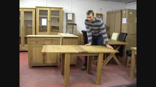 Flip Top Oak Extending Dining Table Large and Small Sizes [upl. by Colleen]