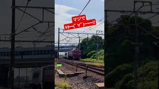 劇的な 立体交差が 花道に 651系 配給 廃車回送 [upl. by Dolorita]