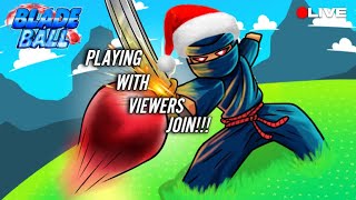 🔴LIVE Merry Christmas  Blade Ball Chill Vibes [upl. by Helbonnas699]